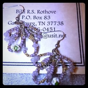 Handmade Cloisonne beaded Drop earrings